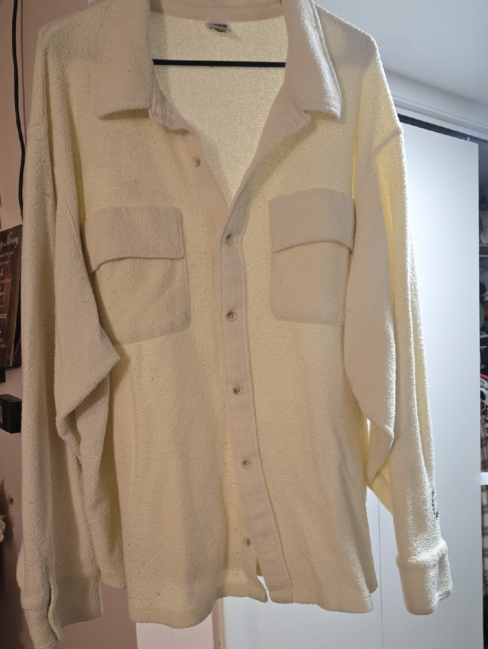 PINK Victoria's Secret Cream Label Terry Top